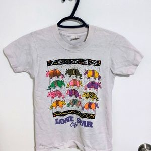 Lone Star Armadillo Shirt - Girls Size 10/12